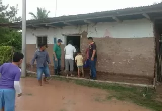 Viviendas colapsaron a causa de las intensas lluvias en San Martín