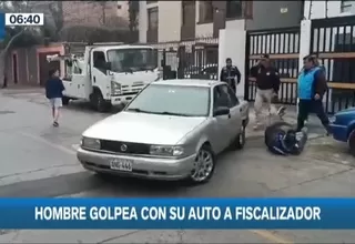 San Miguel: Chofer golpeó con su auto a fiscalizador durante operativo