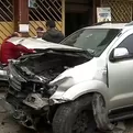 San Miguel: conductor se queda dormido y causa accidente
