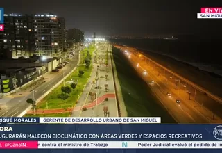 San Miguel inaugura primera fase del malecón bioclimático