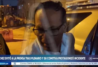Roberto Sánchez evitó a la prensa tras plenario y su comitiva protagonizó incidente