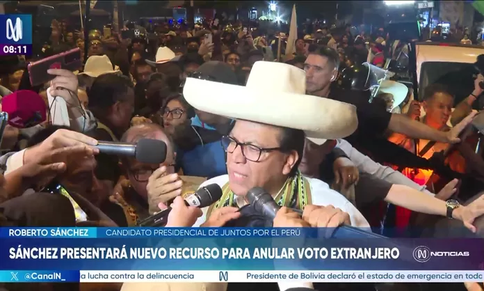 Roberto Sánchez to present new appeal to annul foreign vote