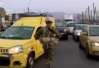 Operativo Conjunto de las FF. AA. y la Policía en Mercado Mayorista de Lima en Santa Anita