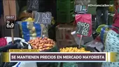 Santa Anita: Se mantienen precios en Mercado Mayorista - Noticias de emmsa