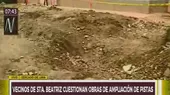 Santa Beatriz: vecinos cuestionan obras de ampliación de pistas - Noticias de pistas-clandestinas