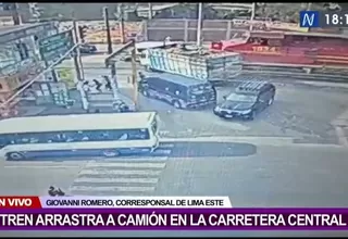 Tren arrolló a camión que intentó cruzar intempestivamente la vía en Santa Clara