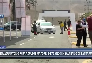 Instalan autovacunatorio para adultos mayores en Santa María