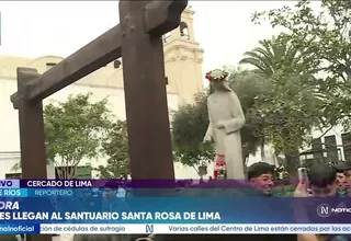 Cercado: Estiman llegada de 50 mil fieles a santuario de Santa Rosa de Lima
