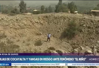 Santa Rosa de Quives: familias en riesgo por posible activación de quebradas ante El Niño