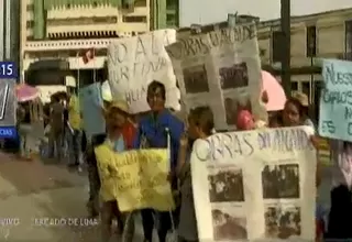 Santa Rosa: simpatizantes del alcalde protestaron en exteriores de la Dircote