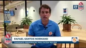 Santos: "Traeremos las vacunas para inmunizar a la población y salir a trabajar" - Noticias de peru-patria-segura
