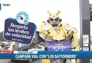 SAT: Personajes de Transformers promueven conciencia vial