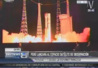 Satélite PerúSAT-1 fue lanzado al espacio con éxito