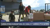 10 toneladas de ayuda humanitaria de Canal N y América TV llegan a Satipo - Noticias de satipo