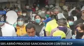 SBS abre proceso sancionador contra el Banco de Crédito del Perú - Noticias de sbs