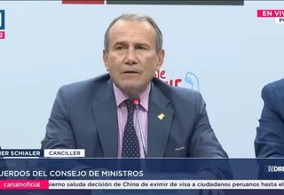 Schialer agradece permiso a Boluarte para ir al Vaticano