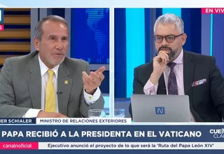 Schialer: Boluarte fue recibida en audiencia privada por el Papa