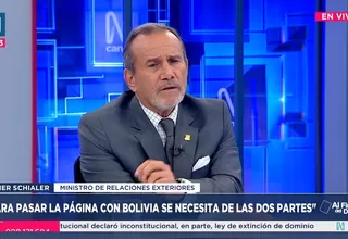Canciller Schialer: mención a Bolivia busca advertir sobre orden democrático
