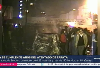 Se conmemoran 33 años del atentado terrorista en calle Tarata