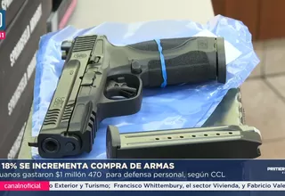 Se incrementa en 18% compra de armas de fuego