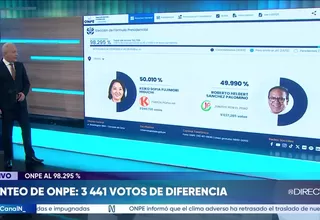 Keiko Fujimori y Roberto Sánchez: así va el conteo de la ONPE