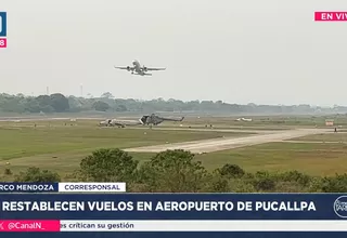 Se reestablecieron vuelos en aeropuerto de Pucallpa