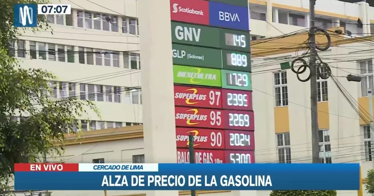 Se registra alza en el precio de la gasolina