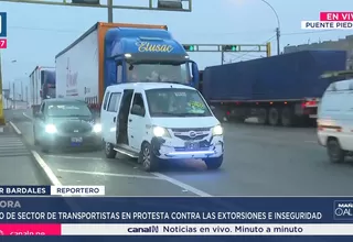 Sector de transportistas acata paro en protesta por extorsiones