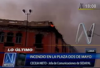 Sedapal pide a vecinos de alrededores de la plaza Dos de Mayo que limite su consumo de agua