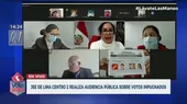 Segunda Vuelta: JEE Lima Centro 2 realiza audiencia pública sobre votos impugnados - Noticias de jee