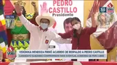 Segunda vuelta: Pedro Castillo y Verónika Mendoza suscribieron acuerdo político - Noticias de veronika-mendoza