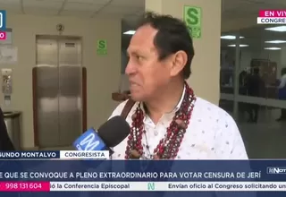 Segundo Montalvo rechaza moción de censura y plantea vacancia del presidente Jerí