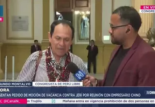 Segundo Montalvo respalda vacancia presidencial contra Jerí: “Es algo insostenible”