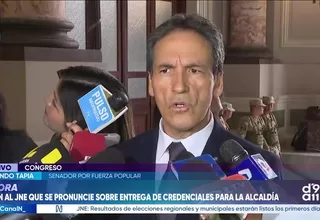 Segundo Tapia: "En Fuerza Popular no estamos a favor de la reelección, prueba de ello es que votamos en contra en el Congreso"