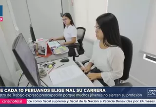 Ministerio de Trabajo alerta sobre elección errónea de carreras