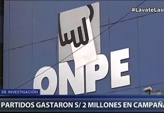 Elecciones 2021: Seis partidos gastaron S/ 2 millones en la última campaña electoral