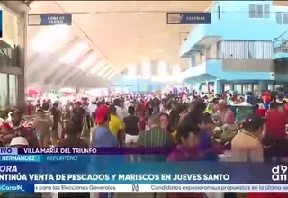 Semana Santa: Alta afluencia en terminal pesquero de VMT