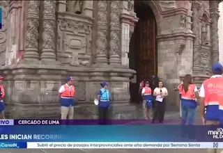 Semana Santa: Municipalidad de Lima habilitó 21 iglesias y desplegó medidas de seguridad