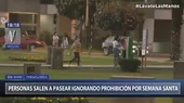 Semana Santa: Personas salen a pasear al malecón de Miraflores pese a restricción de inmovilización - Noticias de semana-representacion