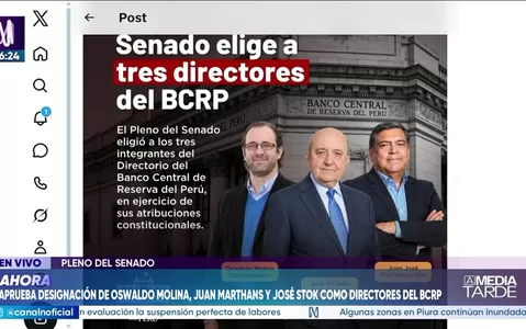 Senado elige a tres nuevos directores de Banco Central de Reserva