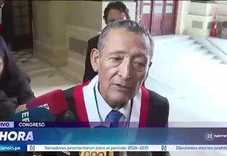 Senador Absalón Vásquez jura por Alberto Fujimori, pero ratifica lealtad a Renovación Popular