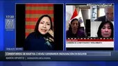 Senadora de Bolivia sobre Martha Chávez: Si quiere disculparse que lo haga de forma sincera y no con cálculos políticos - Noticias de racismo