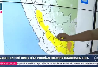 Senamhi advierte riesgo de huaicos en Lima por lluvias