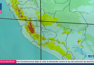 Senamhi: Alerta roja en Lima y regiones por lluvias y huaicos