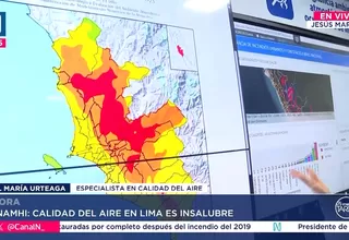 SENAMHI: Calidad del aire en Lima alcanza niveles insalubres