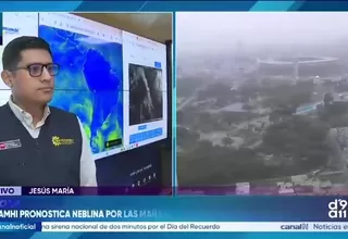 Senamhi pronostica neblina por las mañanas y aumento de vientos