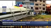 Se registran fuertes vientos en Lima y panel publicitario cae en el Callao - Noticias de vientos