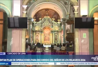 Señor de los Milagros: Despliegan 1.000 agentes y preparan desvíos para primera procesión