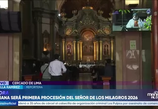 Señor de los Milagros: Imagen saldrá en primera procesión este sábado al mediodía