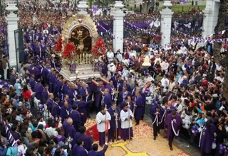 Señor de los Milagros inicia su primer recorrido por Lima